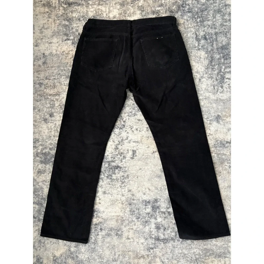 J Crew Corduroy Pants Mens 34x30‎ Black Slim Straight Preppy Casual